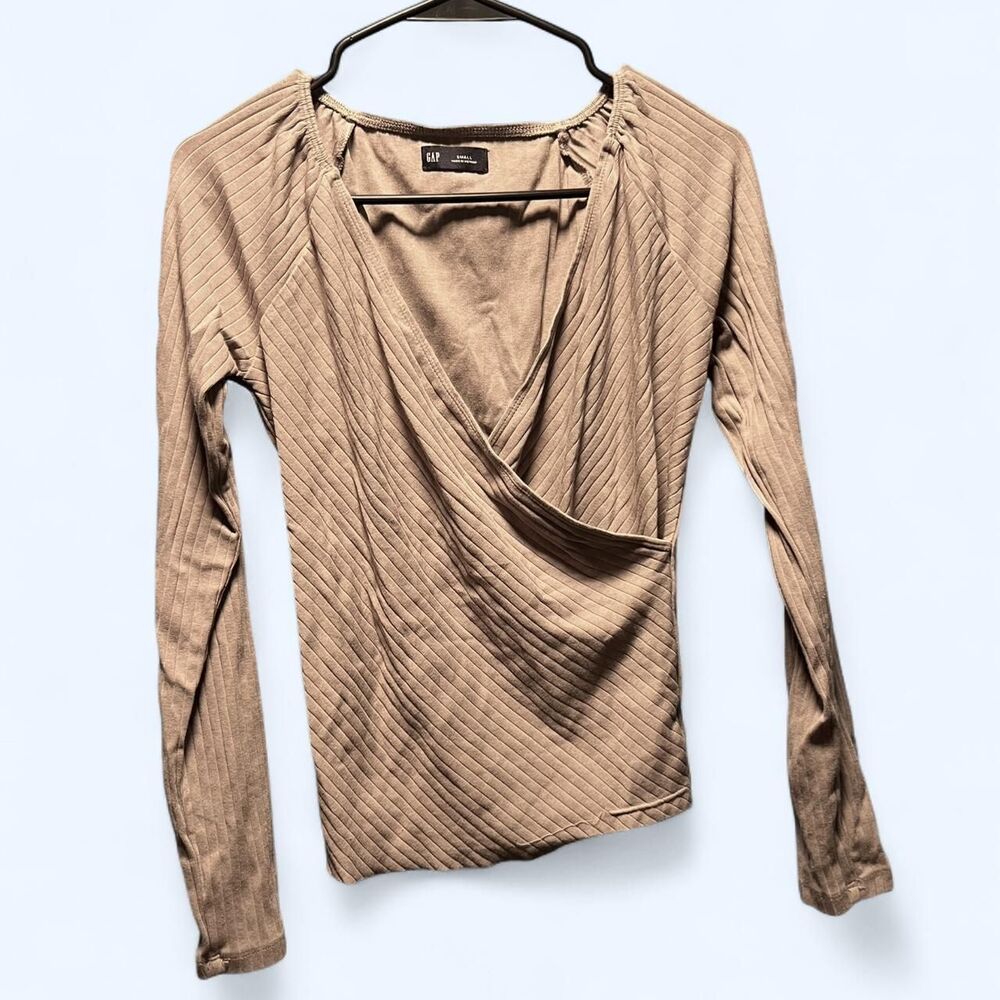 Gap Women's Tan and Brown Blouse